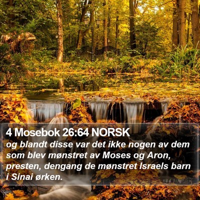 4 Mosebok 26:64 NORSK Bible Verse Image