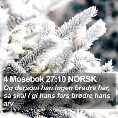 4 Mosebok 27:10 NORSK Bible Verse Image