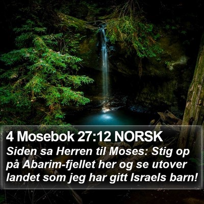 4 Mosebok 27:12 NORSK Bible Verse Image