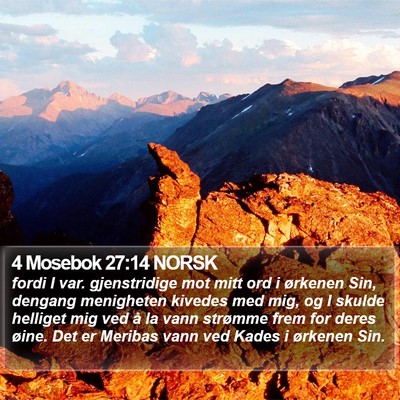 4 Mosebok 27:14 NORSK Bible Verse Image