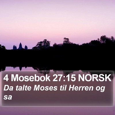 4 Mosebok 27:15 NORSK Bible Verse Image