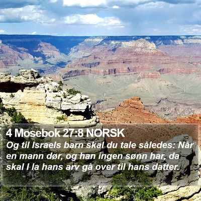 4 Mosebok 27:8 NORSK Bible Verse Image