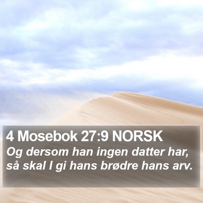 4 Mosebok 27:9 NORSK Bible Verse Image