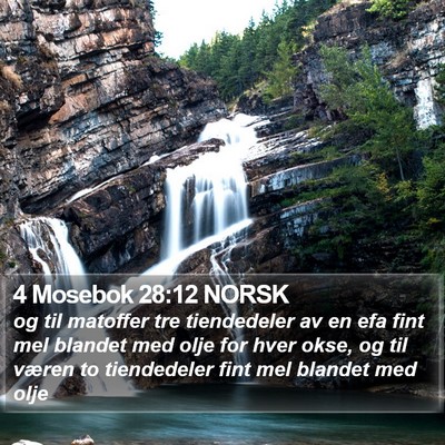 4 Mosebok 28:12 NORSK Bible Verse Image