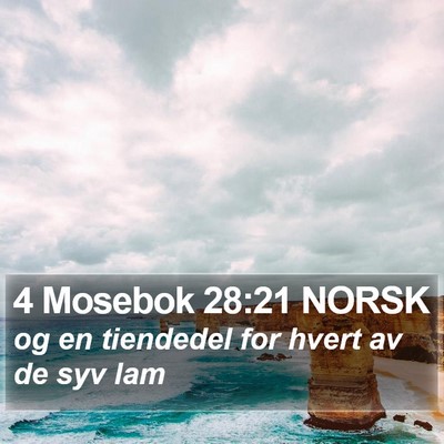 4 Mosebok 28:21 NORSK Bible Verse Image