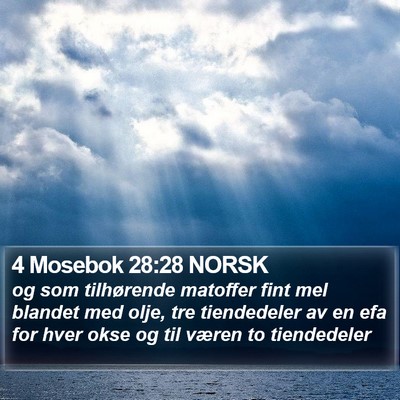 4 Mosebok 28:28 NORSK Bible Verse Image