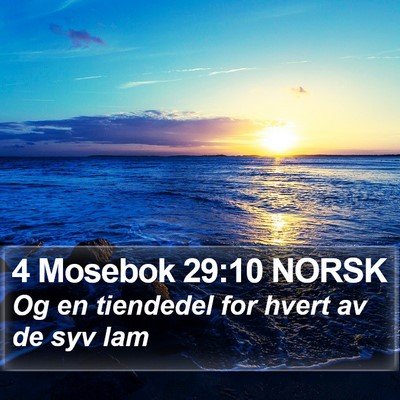 4 Mosebok 29:10 NORSK Bible Verse Image