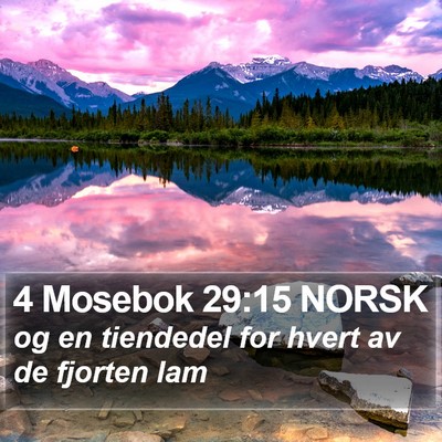 4 Mosebok 29:15 NORSK Bible Verse Image