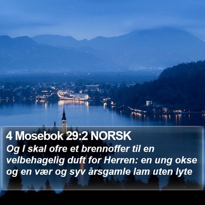4 Mosebok 29:2 NORSK Bible Verse Image