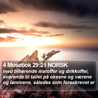 4 Mosebok 29:21 NORSK Bible Verse Image