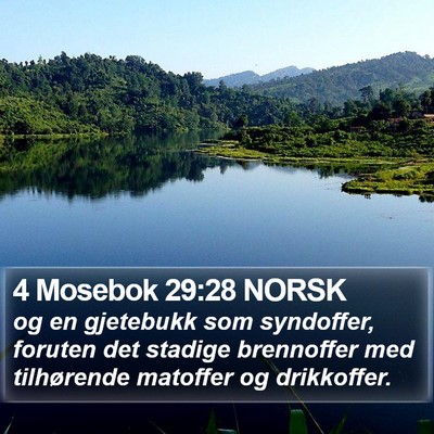 4 Mosebok 29:28 NORSK Bible Verse Image