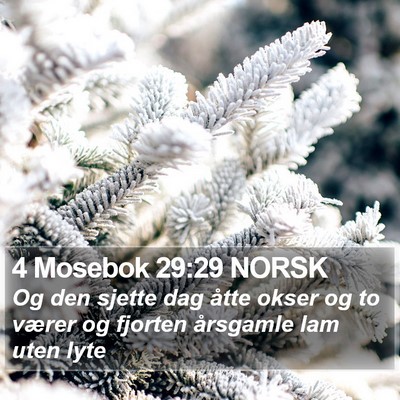 4 Mosebok 29:29 NORSK Bible Verse Image