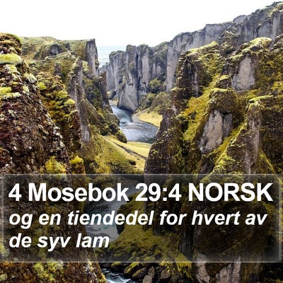4 Mosebok 29:4 NORSK Bible Verse Image