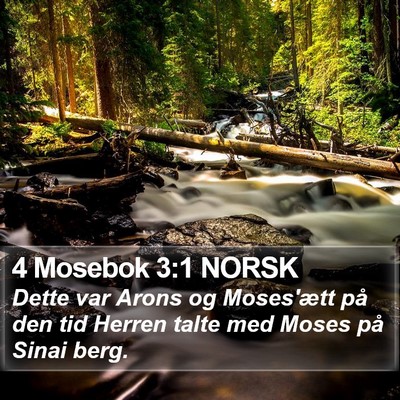 4 Mosebok 3:1 NORSK Bible Verse Image