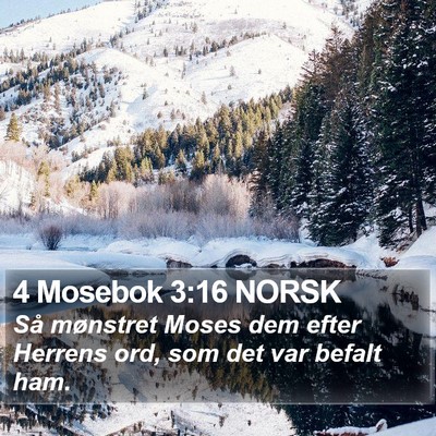 4 Mosebok 3:16 NORSK Bible Verse Image