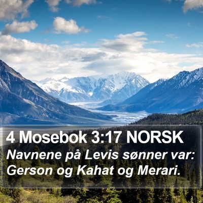 4 Mosebok 3:17 NORSK Bible Verse Image
