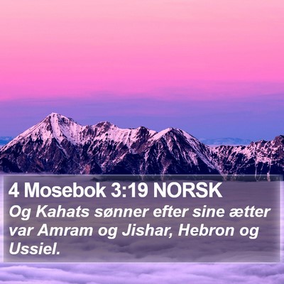 4 Mosebok 3:19 NORSK Bible Verse Image