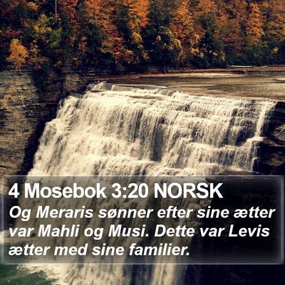 4 Mosebok 3:20 NORSK Bible Verse Image