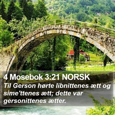 4 Mosebok 3:21 NORSK Bible Verse Image