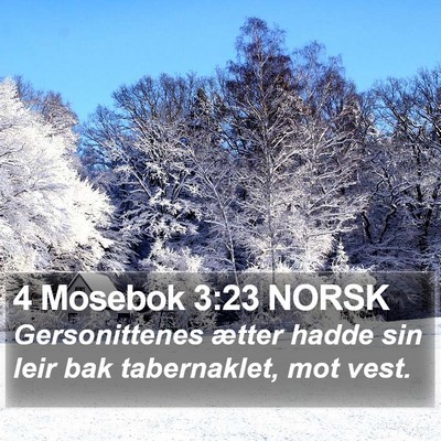 4 Mosebok 3:23 NORSK Bible Verse Image