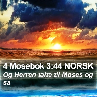 4 Mosebok 3:44 NORSK Bible Verse Image