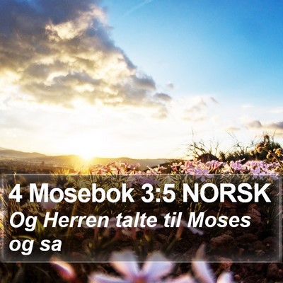 4 Mosebok 3:5 NORSK Bible Verse Image