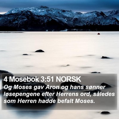 4 Mosebok 3:51 NORSK Bible Verse Image