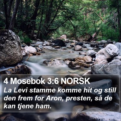 4 Mosebok 3:6 NORSK Bible Verse Image