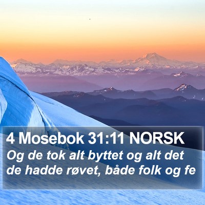 4 Mosebok 31:11 NORSK Bible Verse Image