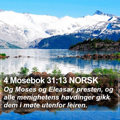 4 Mosebok 31:13 NORSK Bible Verse Image