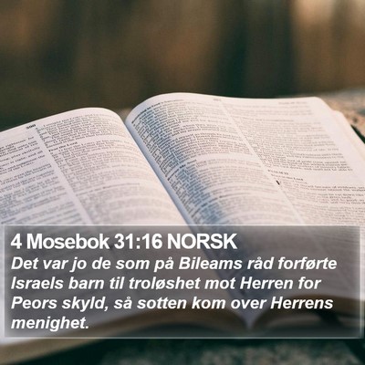 4 Mosebok 31:16 NORSK Bible Verse Image