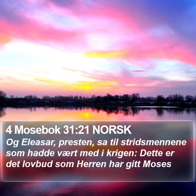 4 Mosebok 31:21 NORSK Bible Verse Image