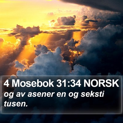 4 Mosebok 31:34 NORSK Bible Verse Image