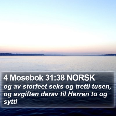 4 Mosebok 31:38 NORSK Bible Verse Image