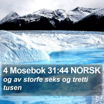 4 Mosebok 31:44 NORSK Bible Verse Image