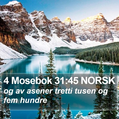 4 Mosebok 31:45 NORSK Bible Verse Image