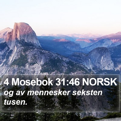4 Mosebok 31:46 NORSK Bible Verse Image