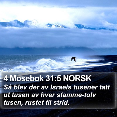 4 Mosebok 31:5 NORSK Bible Verse Image