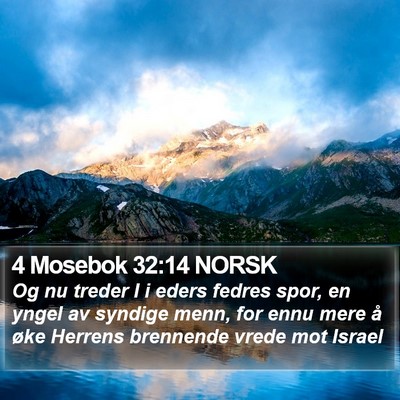 4 Mosebok 32:14 NORSK Bible Verse Image