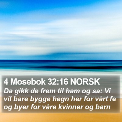 4 Mosebok 32:16 NORSK Bible Verse Image