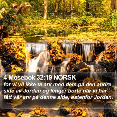 4 Mosebok 32:19 NORSK Bible Verse Image