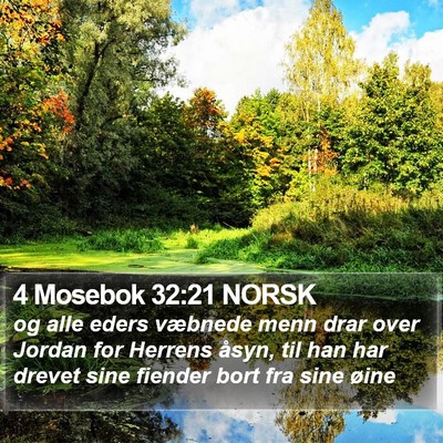 4 Mosebok 32:21 NORSK Bible Verse Image