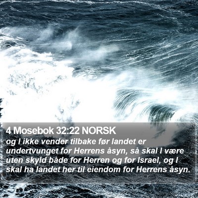 4 Mosebok 32:22 NORSK Bible Verse Image