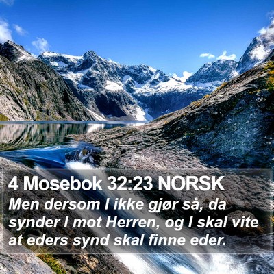 4 Mosebok 32:23 NORSK Bible Verse Image
