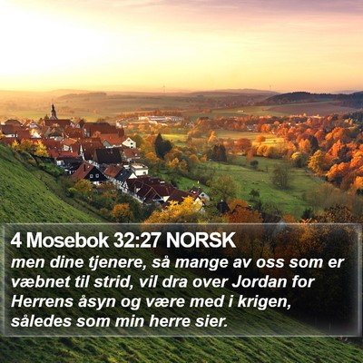 4 Mosebok 32:27 NORSK Bible Verse Image
