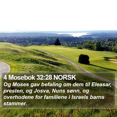 4 Mosebok 32:28 NORSK Bible Verse Image