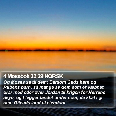 4 Mosebok 32:29 NORSK Bible Verse Image