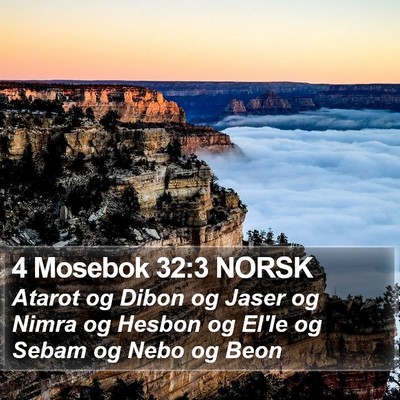 4 Mosebok 32:3 NORSK Bible Verse Image