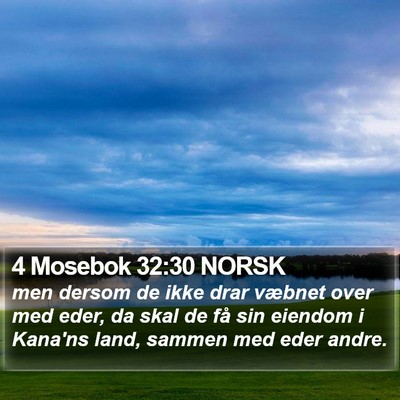 4 Mosebok 32:30 NORSK Bible Verse Image