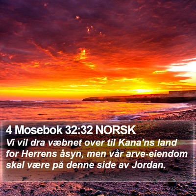 4 Mosebok 32:32 NORSK Bible Verse Image